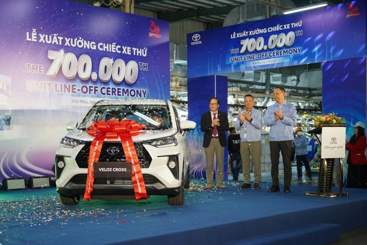TOYOTA VIỆT NAM CHÍNH THỨC ĐẠT MỐC 700.000 XE SẢN XUẤT TÍCH LŨY TẠI VIỆT NAM