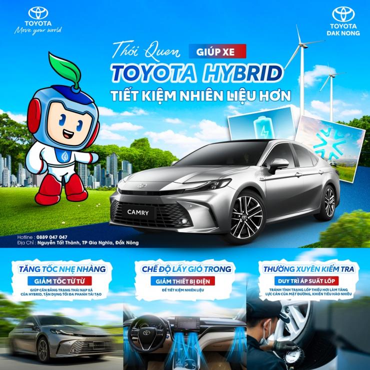 NHỮNG THÓI QUEN GIÚP TOYOTA HYBRID TIẾT KIỆM NHIÊN LIỆU VƯỢT TRỘI