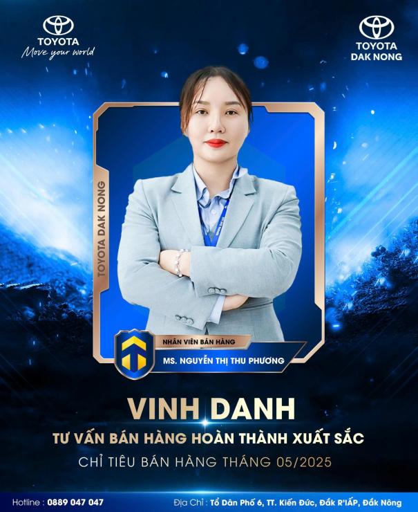 VINH DANH NHÂN VIÊN XUẤT SẮC THÁNG 05/2025 – MS. NGUYỄN THỊ THU PHƯƠNG