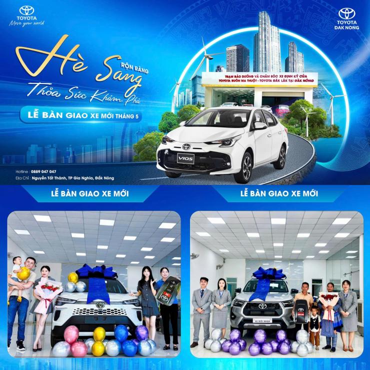 KHOẢNH KHẮC TRAO TAY – KHỞI ĐẦU HÀNH TRÌNH ĐÁNG GIÁ CÙNG TOYOTA DAK NONG