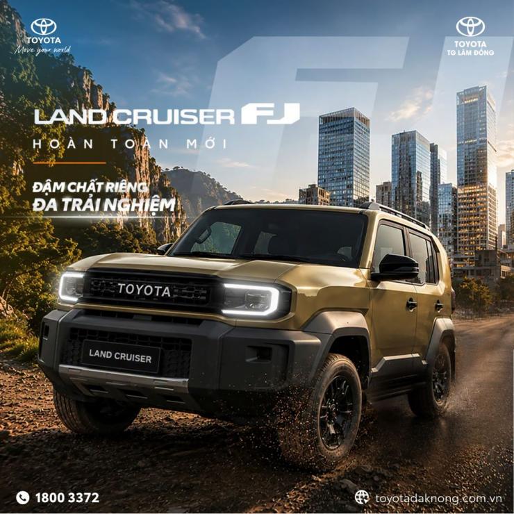 GIÁ XE LAND CRUISER FJ TẠI LÂM ĐỒNG: TỪ 1.198 TỶ ĐỒNG – SUV ĐỊA HÌNH THẾ HỆ MỚI