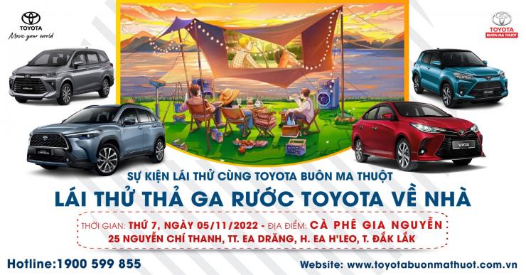 SỰ KIỆN LÁI THỬ VÀ TRẢI NGHIỆM CÙNG TOYOTA BUÔN MA THUỘT