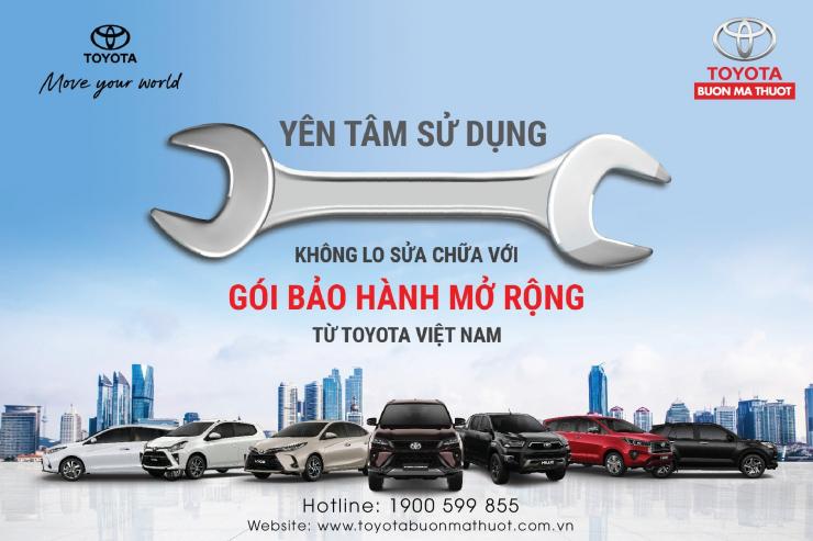 TẬN HƯỞNG ĐẶC QUYỀN TOÀN DIỆN VỚI GÓI BẢO HÀNH MỞ RỘNG TỪ TOYOTA VIỆT NAM