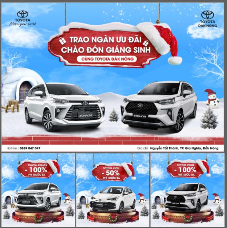 Giáng Sinh Rộn Ràng - Ưu Đãi Ngập Tràn Cùng Toyota Đắk Nông